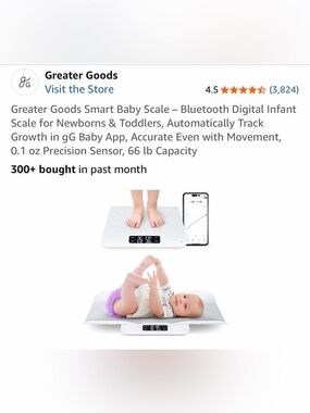 White Baby Scale with Bluetooth App - Kids Accessories
